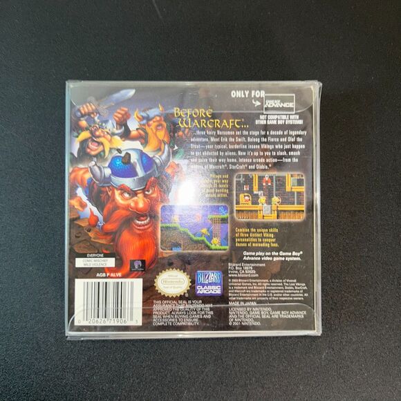 The Lost Vikings GBA Game Boy Advance CIB Complete w/ Manual Blizzard Arcade - Picture 2 of 4